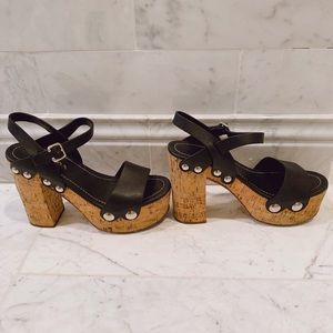 Prada Cork Wedges